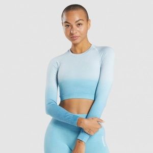 gymshark ls crop top